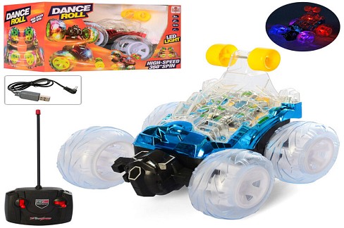 Машина 898 (12шт) р/к,акк,18см,трюкова,муз,світло,поворот на 360град,2кол,USBзар,в кор-ці,28,5-18-17