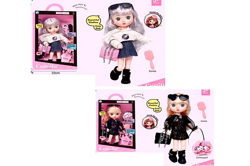 Лялька A923DE (20шт) 32см, шарнірна, аксесуари, 2 види, в кор-ці, 22-35-8,5см