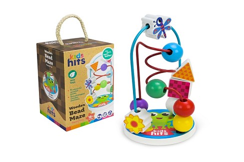 Дерев'яна іграшка KidsHits арт. KH20/076 (40шт) серпантинка  у короб.12*9,5*15 см