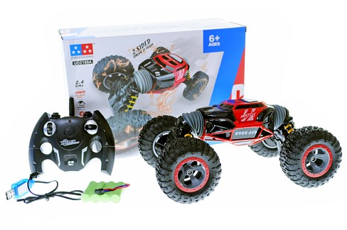 Машина UD2169A-1 (4шт)33см, р/к, 2,4G, акум, USB зарядка, трюкова, змінює форму, 2 кольори, в кор-ке