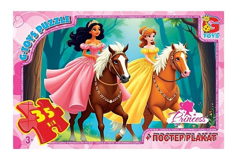 Пазли ТМ G-Toys" із серії "Принцеси", 35 ел.  PR01"