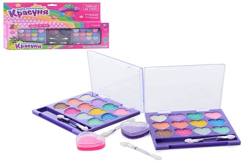 Косметика 335-04D (36шт) тіні, блиск, пензлики, в кор-ці, 32,5-23,5-3,5см