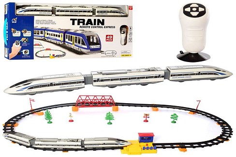 ЗД 2805Y-2 (9шт) 264см,р/к,локомотив2шт,вагон,49предм, звук,світло, на бат-ці, в кор-ці,60-29-5см