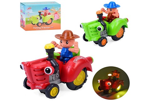 Трактор HD936B (36шт) 19см,фігурка, муз,світло,їздить,рухомі деталі,2кол,на бат,у кор-ці,19-16-11,5с