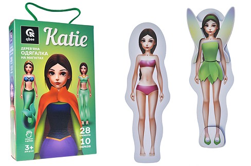 Дерев'яна одягалка на магнітах Katie" QB600-008 qbee"