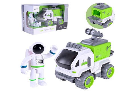 Іграшковий набір арт. 80140 (96шт/2) космос: машина с фігуркою, короб.17*8,1*11см