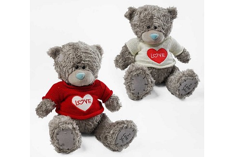 М`яка іграшка M 17965 (107) 2 види, “Ведмедик”, висота 40 см, синтепоновий наповнювач