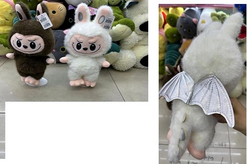 М'яка іграшка арт. LB15702 (60шт)   мікс видів, лабубу пакет 30см см