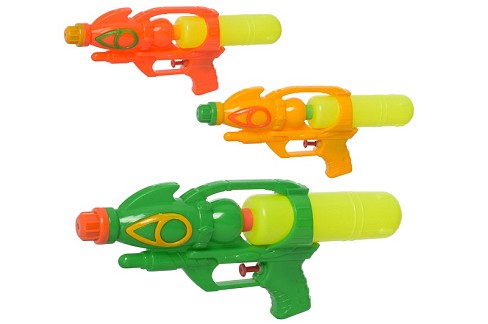 Водяний пістолет MR 0570 (144шт) розмір средній, 24,5см, 3 кольори, в кульку, 15-24,5-4см