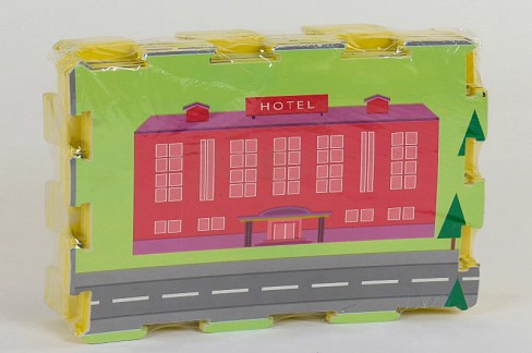 Килимок-пазл EVA З 36630 Місто (20) 9 шт в упаковці, 30х30 см