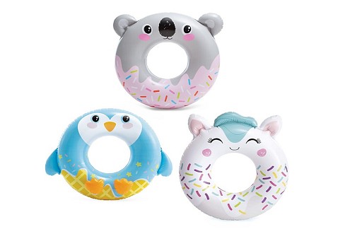 Круг 59266 (24шт) 3 види, Лама 84-76см, Кішечка - 84-76см, Лінивець 91-76см, від 8 років, до 40кг