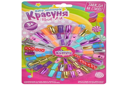 Косметика C3455-58 (108шт) наклейки на нігті, 60шт, на листі, 25-17-1см
