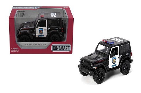 Модель джип JEEP WRANGLER 5'' KT5412WP Police метал.інерц.відкр.дв.кор