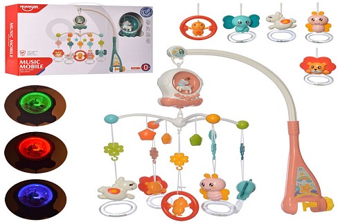 Мобіль на ліжечко HE0311/HE0312 батар.муз.2кол.кор.46*7,5*29 /12/