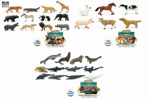 Тварини JQ-006B/007B/008B дикі/домашні/морські тварини гум.3в.12шт.в кор.41*15*26,5 /12/144/