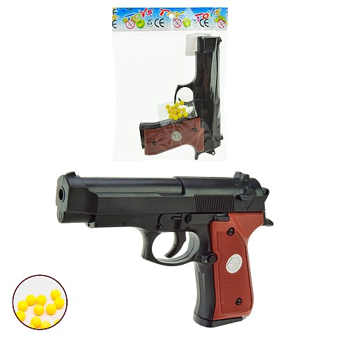 Пістолет арт. 757 (288шт/2) кульки, пакет. 15*11*3 см
