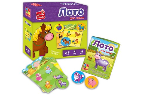 Гра розвиваюча Vladi Toys. Лото. Ферма". VT2100-08"