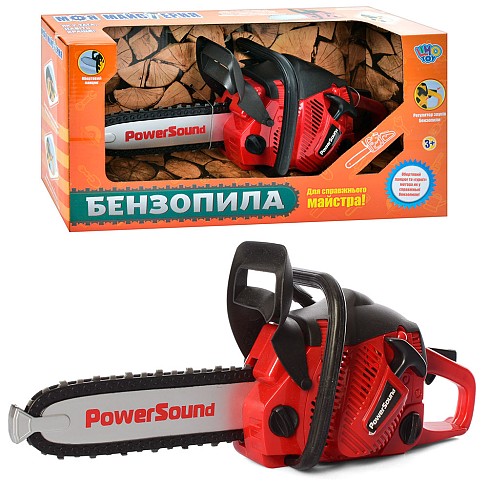 Бензопила M 4642 (24шт) 37см, звук, рухома стрічка, на бат-ці, в кор-ці, 40-20-10см