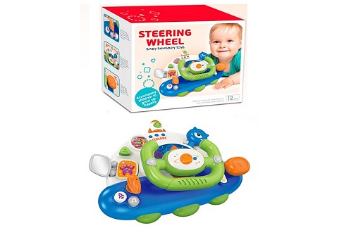 Автотренажер BY308 (18шт) 23-14-14см, кермо, музика, звук, світло, рухливі деталі, 2 режими гучності