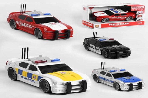 Машина WY 620 A/B/C/D (24) Службовий транспорт", 4 види, відкрив. багажник, світло, звук"