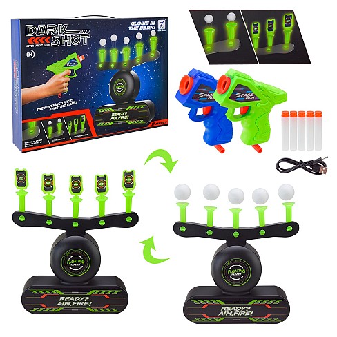 Тир  3361 (24шт/2) мішень, 2 оружия, поролон. снаряди, кулі, у кор. 38*7,7*28,4см