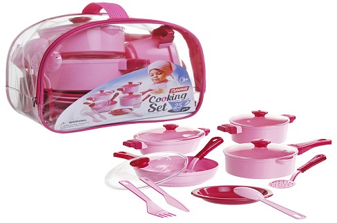 Набір посуду Cooking Set (25 pcs.) рожевий  Юн1757