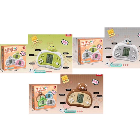 Тетріс BY-6047-2-4-6 (60шт) ігрова консоль, 12.5-12-5см, ч/б екран, музика, 3 види, на бат-ці, в кор