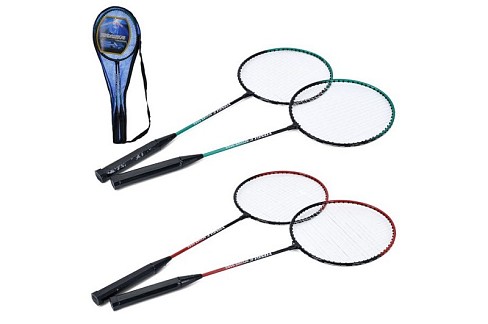 Бадмінтон MS 4394 (30шт) ракетка 2шт, 63см, метал, 2 кольори, у чохлі, 65-21-3см