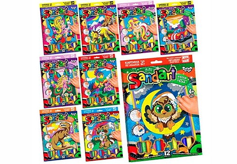 Фреска із піску Sand Art"  (10) SA-01/SA-02-01U,02U,03U...10U ШТ"