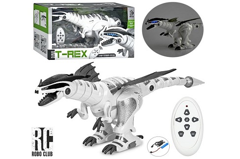 Динозавр M 5476 (8шт) ДУ(ІК), акум, 67см, муз, звук, світло, ходить, рухомі деталі, танц, USBзар, в