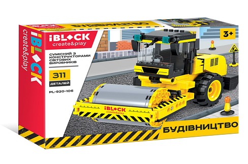 Конструктор IBLOCK PL-920-106 (30шт) БУДІВЛЯ, 311дет., інстр.украін. мова, зібран. короб. 38*26*6 см