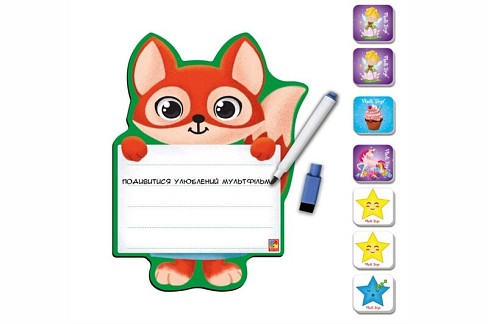Магнітна дошка Лисиця" з маркером VT3601-21 (укр.)"