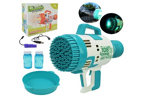 Мильні бульбашки арт. KB1142 (36шт)  пістолет на акум. батар.світло, короб. 25,5*12*23,8 см