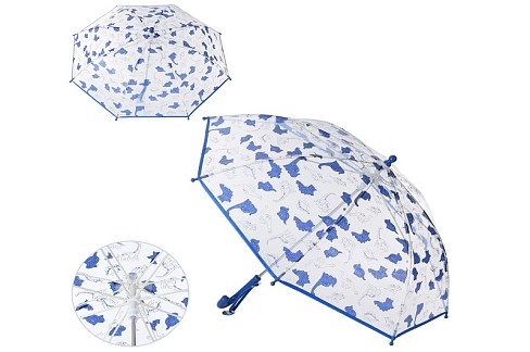 Парасолька дитяча MK 4968 (30шт) довж.63см, трост.60см, діам.76см, спиця 45см,клейонка, в кульку