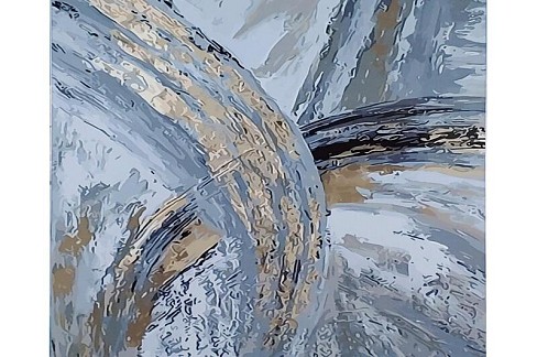 Картина по номерах SY6388 Абстракція з золотом", розміром 40х50 см"