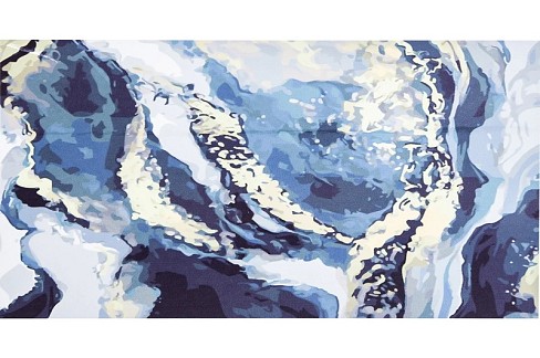 Картина по номерах SY6389 Gray, gold and white", розміром 40х50 см"