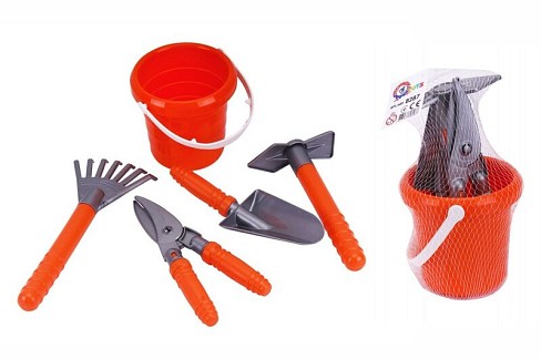 Набір садівника (садові інструменти 4 шт. у відерку.) Тех8287
