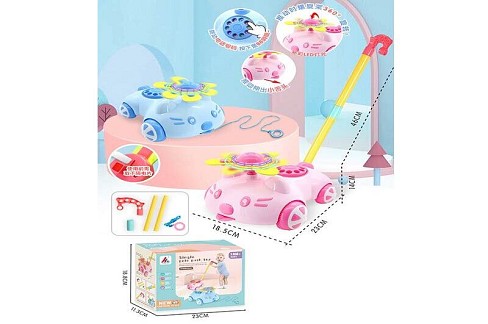 Каталочка 8583C (48шт)2 в 1 (на паличці/на шнурку), 2 кольори, довжина ручки - 46см, розчин іграшки