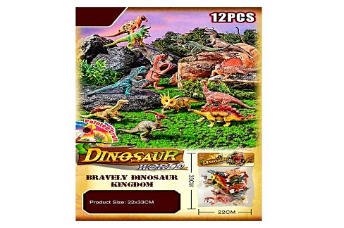 Фігурка 225A (30шт) динозаври(від 10 до 12см), 12шт, в кульку, 32-5-22-5см