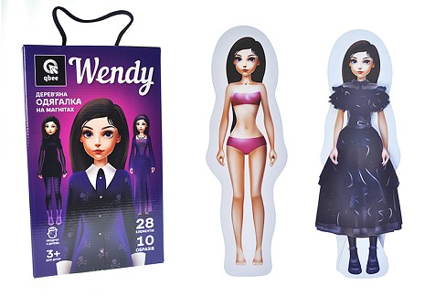 Дерев'яна одягалка на магнітах Wendy" QB600-010 qbee"