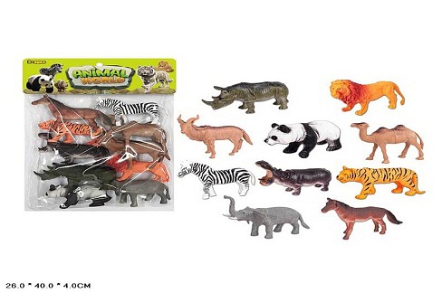 Тварина арт. 000-103C (48шт/2)дикі, 10 шт у пакеті 26*40*4см