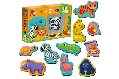 Набір магнітів Зоо" VT3106-25 (укр)"