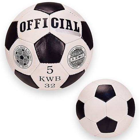 Іграшка м'яч футбольний арт. FP096  OFFICIAL №5, PU 420 грам, 32 панелі,Пакістан,сітка+голка в компл