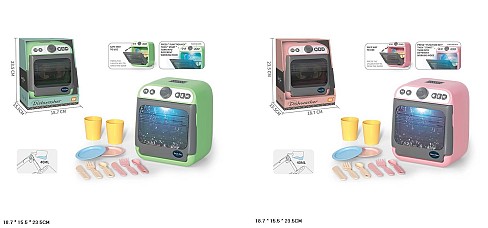 Посудомийна машина арт. LD-886A/B (24шт/2)  батар. мікс 2 види, світло, звук, вода, аксес короб. 18.