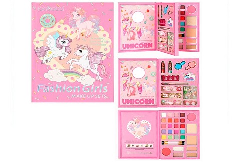 Косметика IG3179 (28шт) тіні, рум'яна, помада, 28шт/28кольорів, набір для манікюру (лак 2шт,пилка,ро