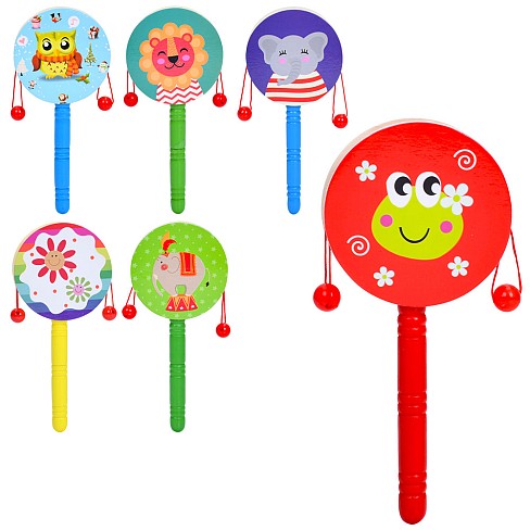 Дерев'яна іграшка Бубонець MD 0823 (100шт) 16,5см, мікс видів, 7,5-16,5-2см