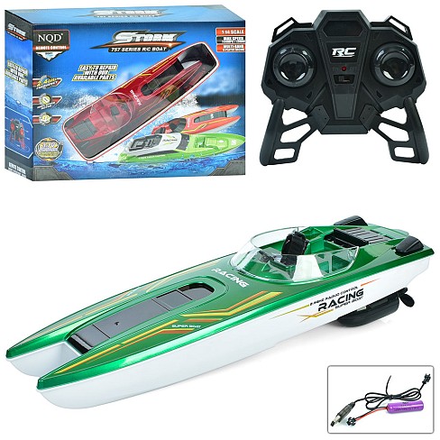 Катер 757-5005 (8шт) р/к2,4G, акум, 31см, 1:14, USBзарядне, 2 кольори, в кор-ці, 41-30,5-11см