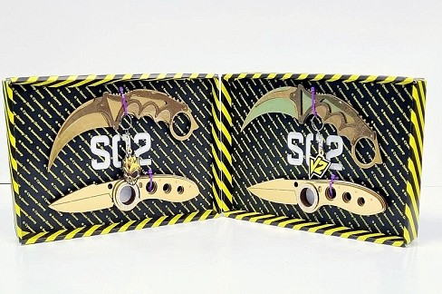 BOX Сувенірний SO-2 КЕРАМБІТ GOLD &amp; ВИКИДУХА ФЛІП GOLD"  SO2-7-B"