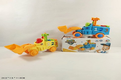 Муз. машинка 2016-8 (72шт/2) музика, молоток, викрутка, 2 кольори мікс, в коробці 24 * 1,5 * 11см