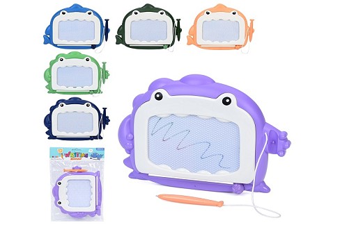 Дошка для малювання DZS6901-02-1 (84шт) 24-18,5-2,5см, кольорова, 2 види(акула,динозавр) по 3 кольор